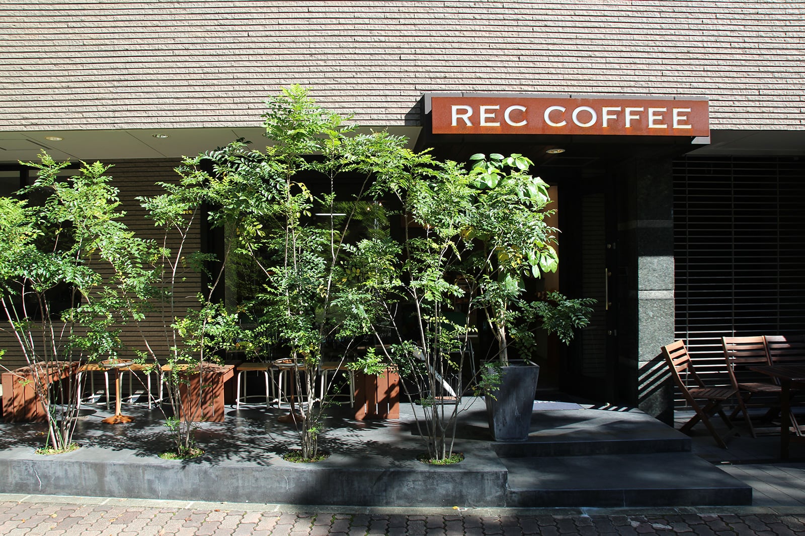 REC COFFEE Fukuoka Prefecture East Shop interior